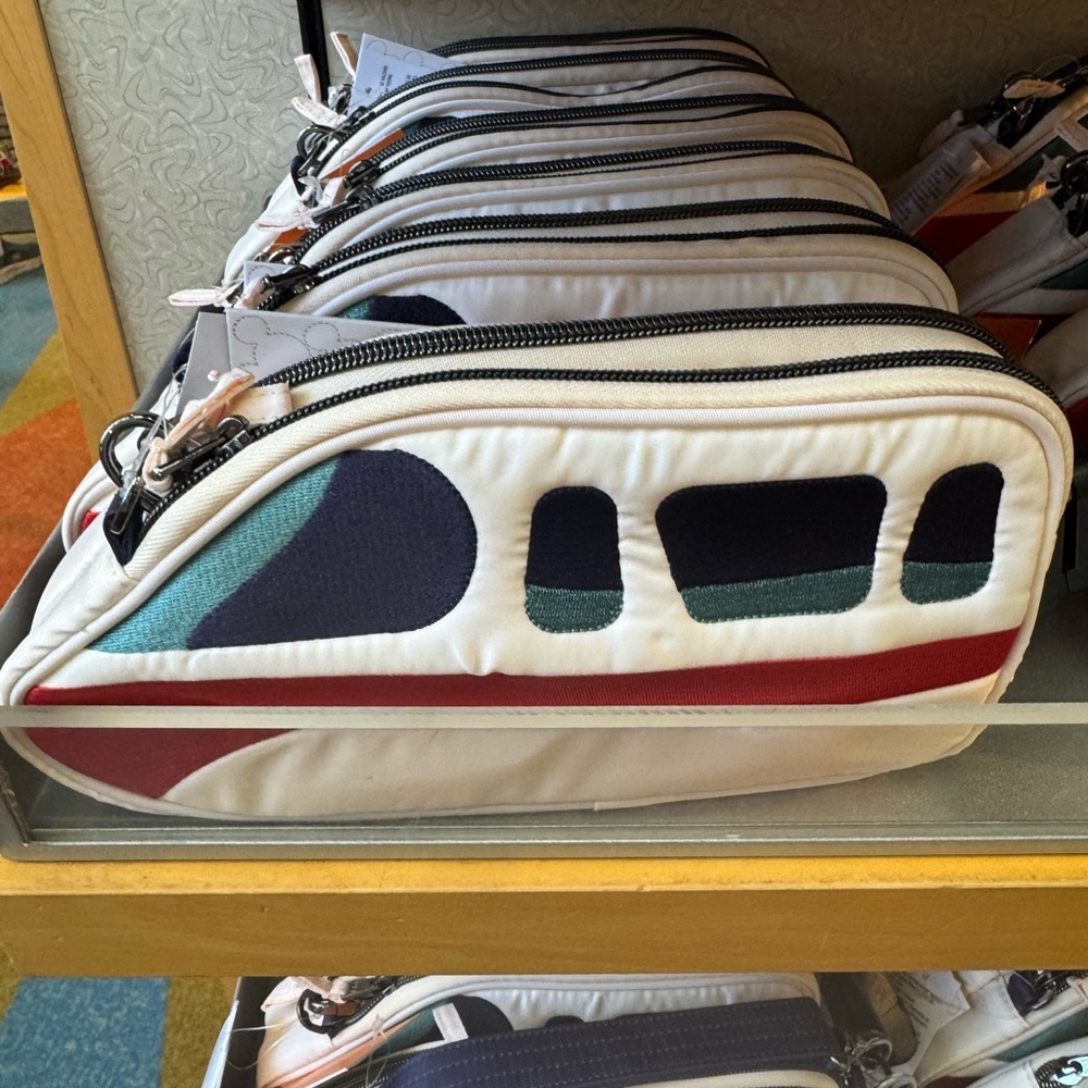 Stylish White and Red Men's Bag